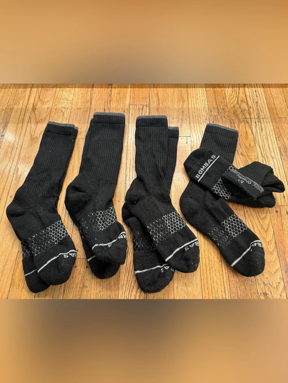 Bombas Black Men’s Athletic Crew Socks